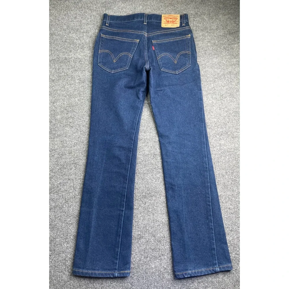 Levi's 517 Bootcut Jeans Mens 32x34 Blue Dark Wash Denim Pants 517-0217